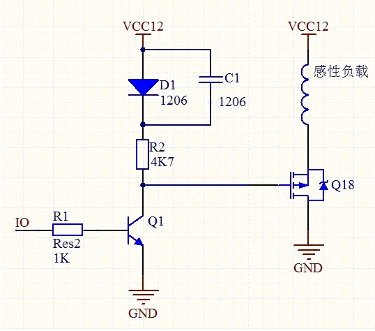 電路中的快恢復二極管