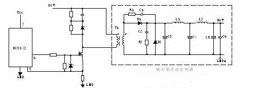 圖1 開關(guān)電源正激式整流電路