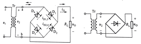 圖1 單相橋式整流電路圖