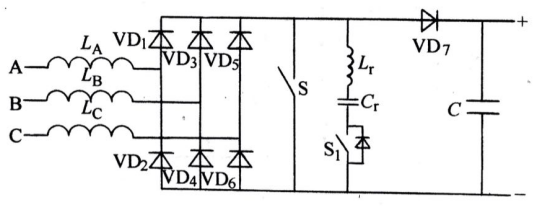 圖8 三相6開(kāi)關(guān)PFC電路