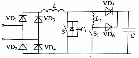 圖9  ZVT PWM軟開(kāi)關(guān)單相PFC電路