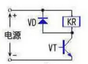 繼電器并聯(lián)快恢復快恢復二極管電路圖