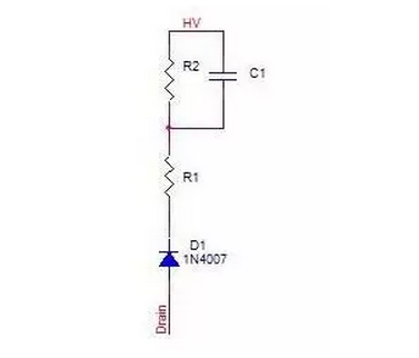 常見的RCD吸收電路結(jié)構(gòu)