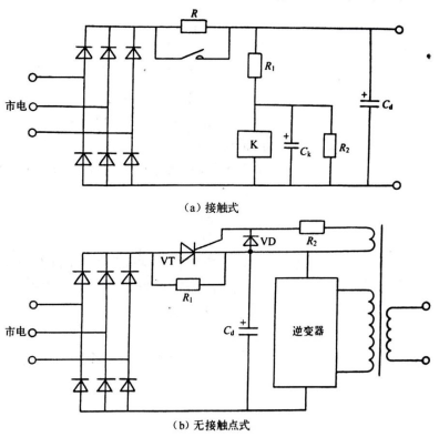 圖3 防止合閘浪涌電流的電路