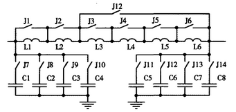 圖7  SSB天調(diào)電容、電感網(wǎng)絡(luò)