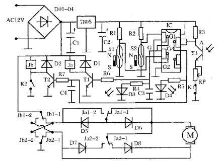 自動(dòng)窗簾控制電路