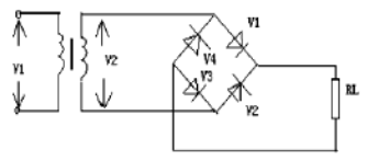 單相全波橋式整流電路