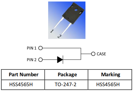 TO-247封裝650V/45A碳化硅二極管