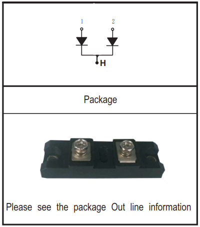 400V/240A超快恢復(fù)二極管模塊