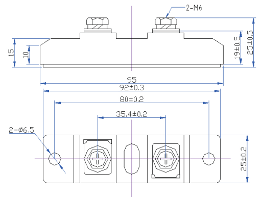 HFB600DK04封裝結構與尺寸圖