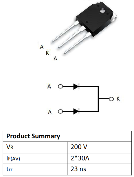 200V60A二極管