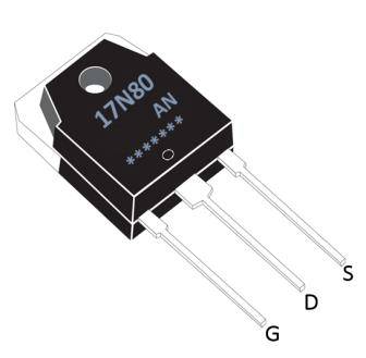 N溝道增強(qiáng)型17A/800V MOSFET