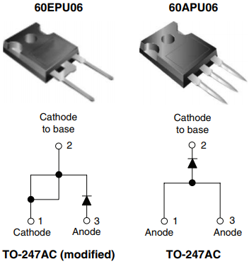 替換DSEP60-06A/60APU06/FFH60UP60S3